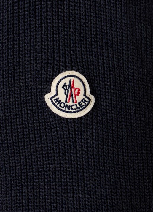 Moncler Puffer jack met donsvulling en ritszakken - detail 3 donkerblauw