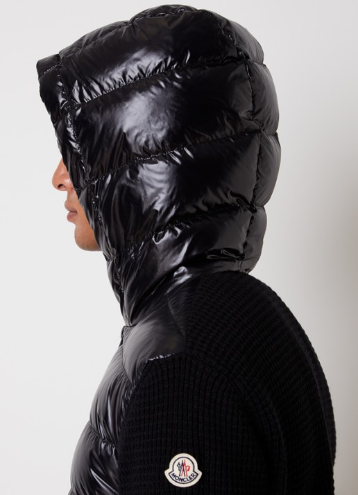 Moncler Puffer jack met donsvulling en ritszakken - detail 2 zwart