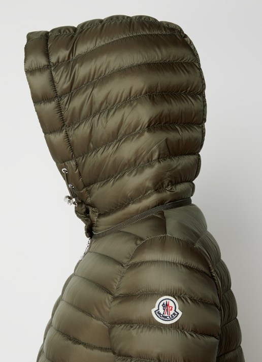 Moncler Raie puffer jack met donsvulling en steekzakken - detail 3 groen
