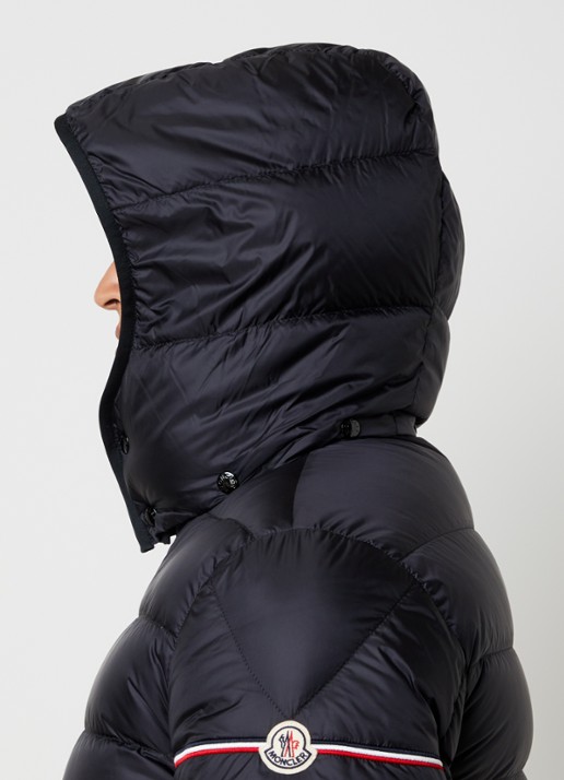 Moncler Ravenlock puffer jack met donsvulling en afneembare capuchon - detail 6 zwart