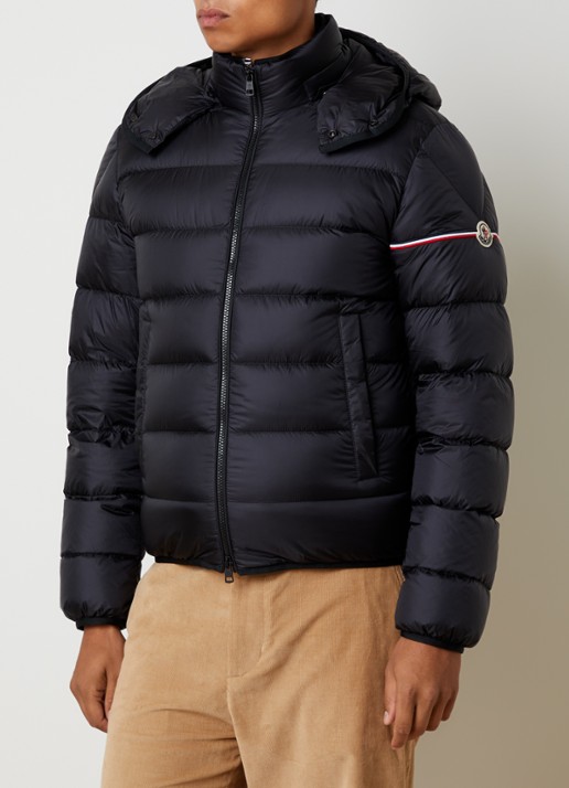 Moncler Ravenlock puffer jack met donsvulling en afneembare capuchon