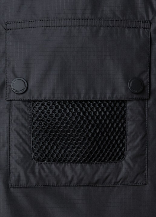 Moncler Regular fit overhemd met borstzak en logo - detail 2 zwart