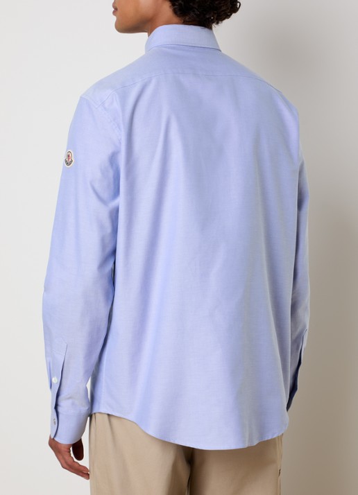 Moncler Regular fit overhemd met borstzak en logo - achterkant lavendel