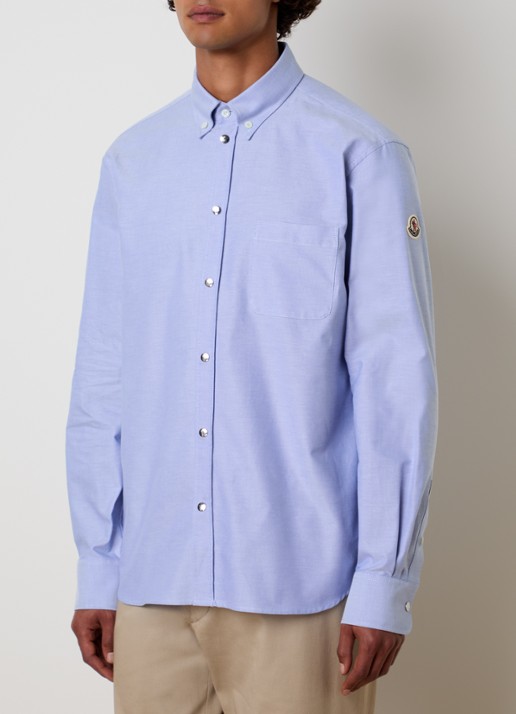 Moncler Regular fit overhemd met borstzak en logo