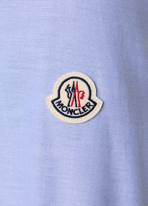 Moncler Regular fit overhemd met borstzak en logo - detail 5 lavendel