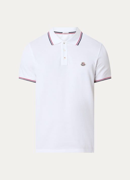 Moncler Regular fit polo van piqué katoen met logo