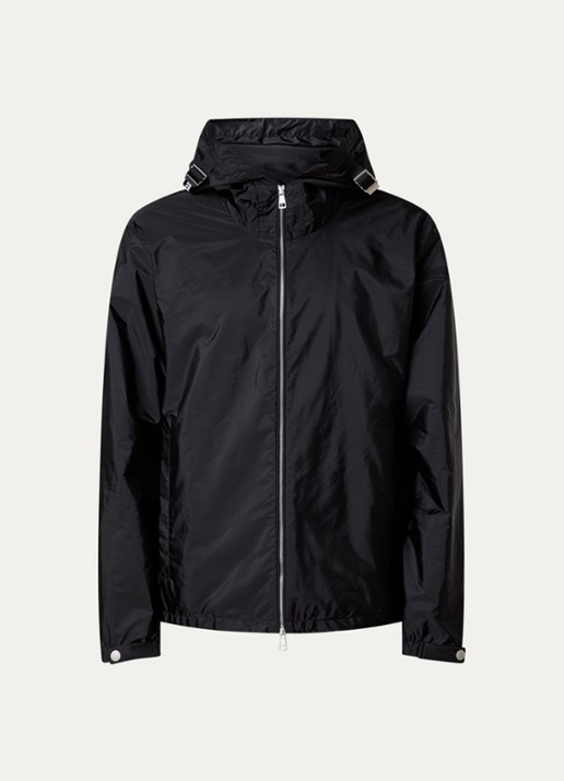 Moncler Remoray windjack met capuchon en steekzakken - voorkant zwart