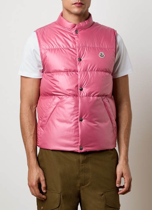Moncler Restigo gewatteerde bodywarmer met donsvulling