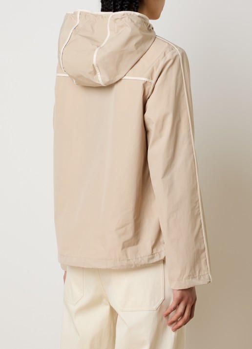 Moncler Sarracenia windjack met capuchon en steekzakken - achterkant 6 beige