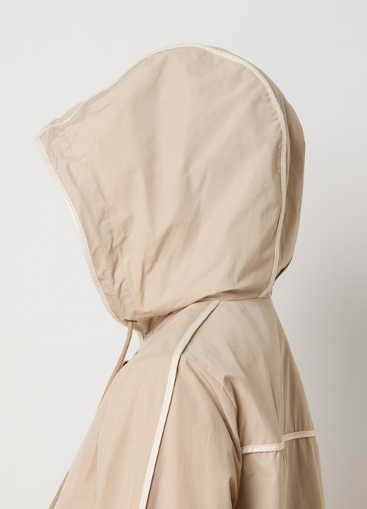 Moncler Sarracenia windjack met capuchon en steekzakken - detail 3 beige