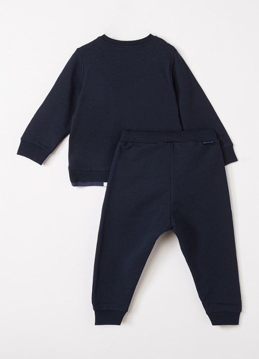 Moncler Set van sweater met joggingbroek 2-delig - voorkant 2 donkerblauw