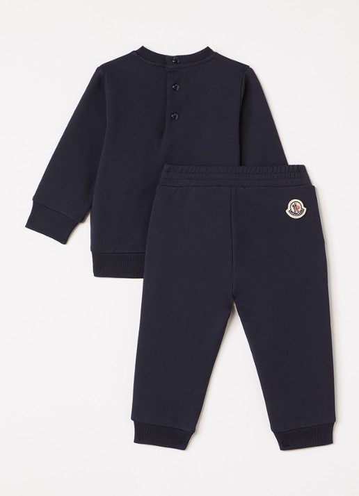 Moncler Set van sweater met joggingbroek 2-delig - voorkant 2 donkerblauw