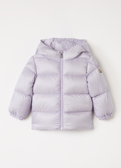 Moncler Sharon puffer jack met donsvulling - voorkant 2 lichtpaars