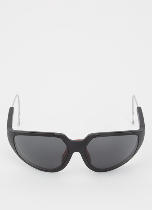Moncler Shield zonnebril ME8008  - detail zwart