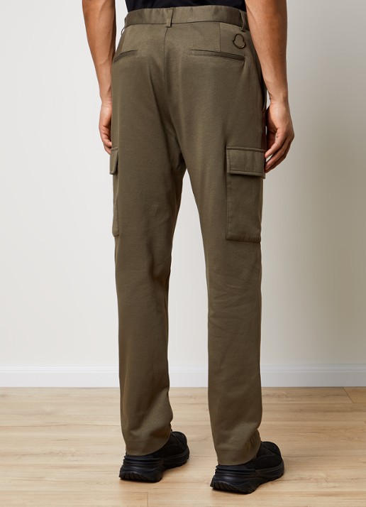 Moncler Slim fit cargobroek met klepzakken - achterkant 6 bronsgroen