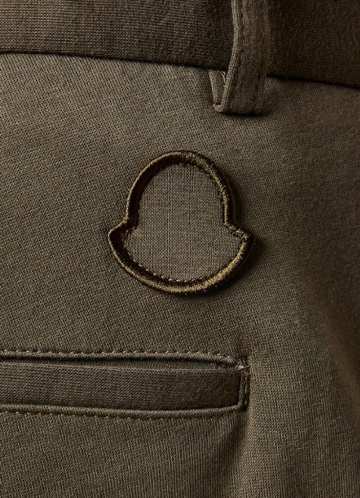 Moncler Slim fit cargobroek met klepzakken - detail 5 bronsgroen