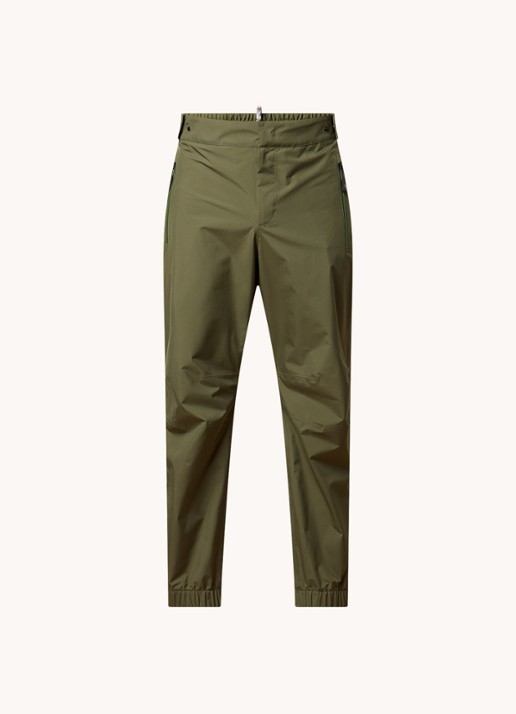 Moncler Slim fit trackpants met ritszakken - voorkant 5 mosgroen