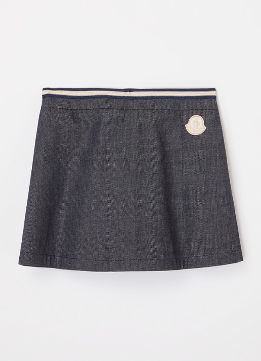 Moncler Spijkerrok met sierknopen - achterkant 3 indigo