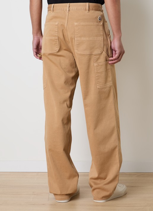 Moncler Straight fit broek met steekzakken en logo - achterkant 4 camel
