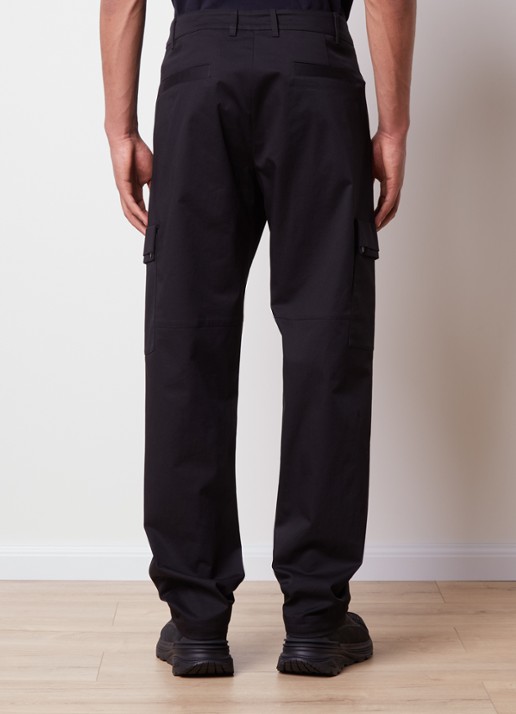 Moncler Straight fit cargobroek met logo - achterkant zwart