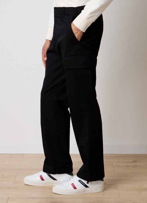 Moncler Straight fit cargobroek met steekzakken - detail 2 zwart