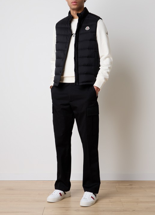 Moncler Straight fit cargobroek met steekzakken - voorkant 5 zwart