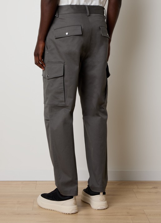 Moncler Straight fit cargobroek met steekzakken  - achterkant grijs