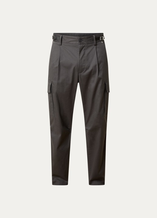 Moncler Straight fit cargobroek met steekzakken  - voorkant 5 grijs