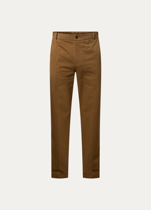 Moncler Straight fit chino met steekzakken - voorkant 2 camel
