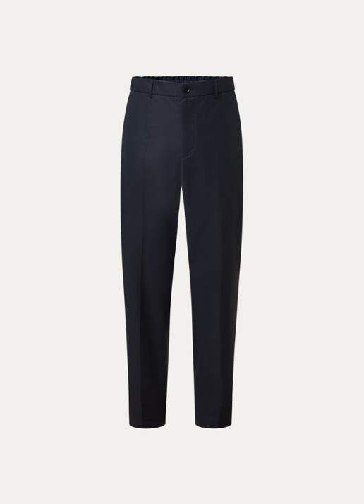Moncler Straight fit chino met steekzakken - voorkant donkerblauw