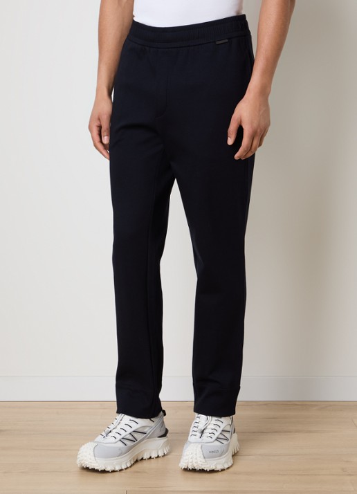 Moncler Straight fit joggingbroek met steekzakken - detail 4 donkerblauw