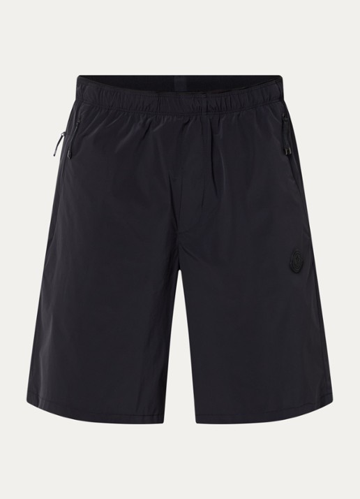 Moncler Straight fit korte broek met steekzakken - voorkant 2 zwart