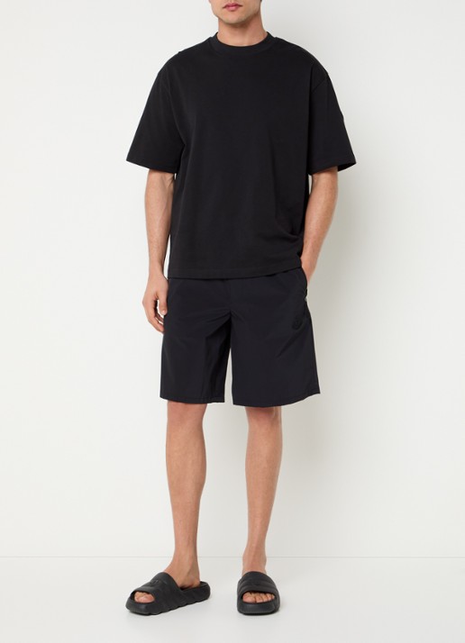 Moncler Straight fit korte broek met steekzakken - voorkant 3 zwart