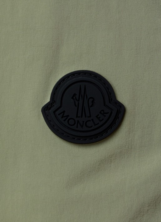 Moncler Straight fit korte broek met steekzakken - detail 3 legergroen