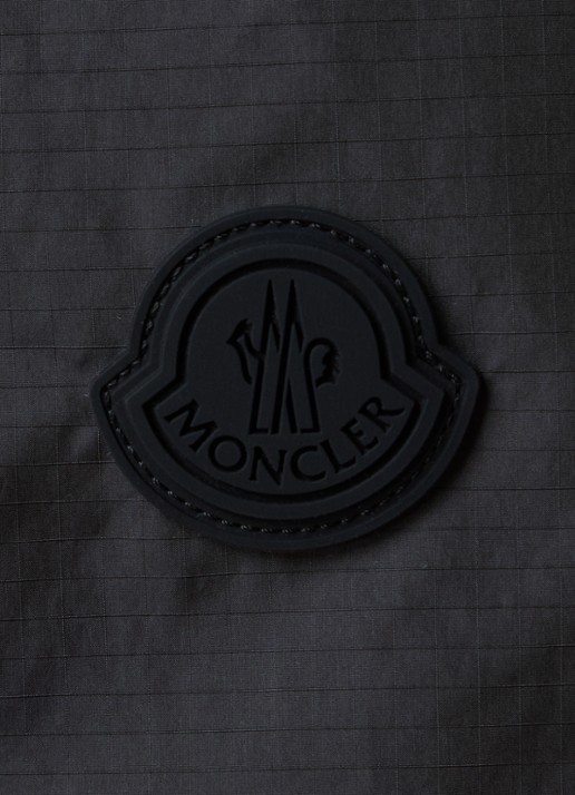 Moncler Straight fit korte broek met steekzakken - detail 3 zwart