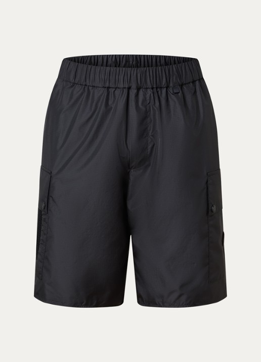 Moncler Straight fit korte broek met steekzakken - voorkant 4 zwart