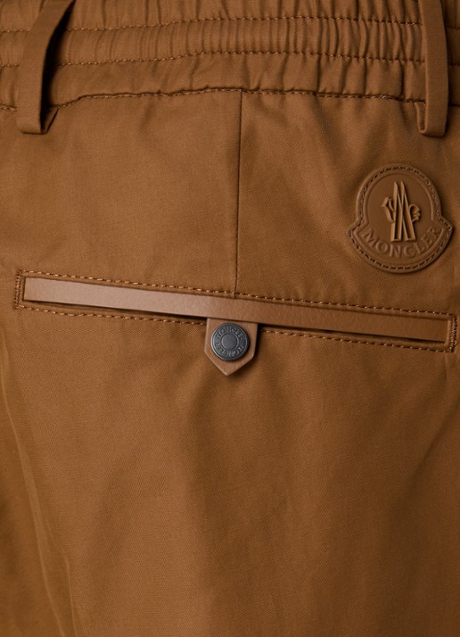 Moncler Straight fit pantalon met steekzakken - detail 5 cognac