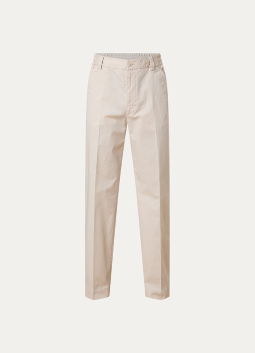 Moncler Straight fit pantalon met steekzakken - voorkant 5 creme
