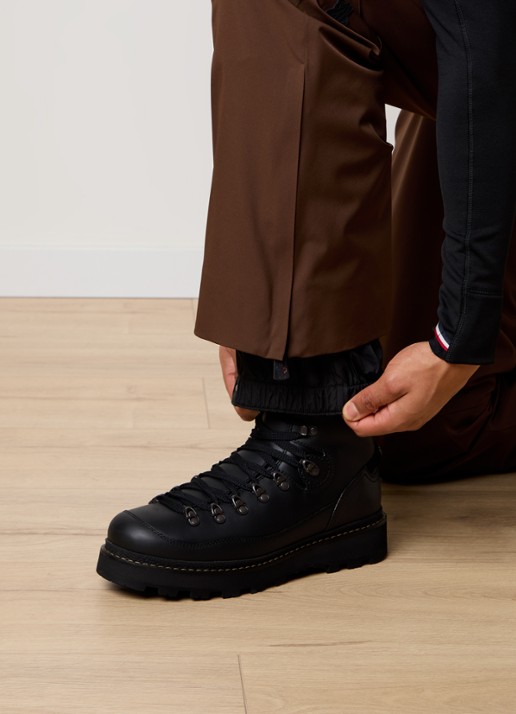Moncler Straight fit skibroek met ritszakken - detail 5 bruin