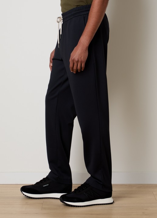 Moncler Straight fit trackpants met steekzakken - detail 2 donkerblauw