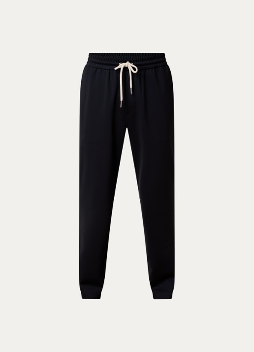 Moncler Straight fit trackpants met steekzakken - voorkant 5 donkerblauw
