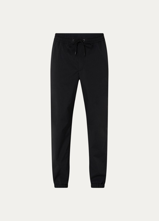 Moncler Straight fit trackpants met trekkoord en steekzakken - voorkant 2 zwart