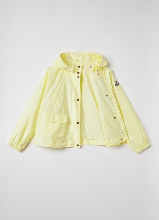 Moncler Suher windjack met capuchon - voorkant 2 geel