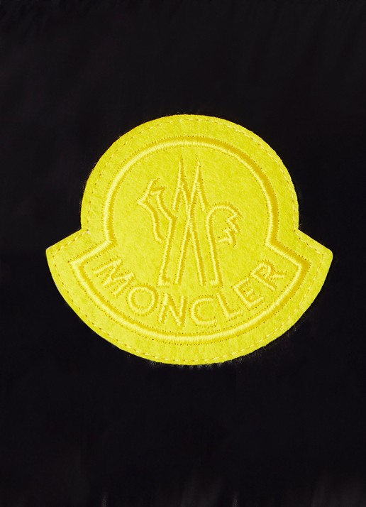 Moncler Sumido gewatteerd bodywarmer met donsvulling en logo - detail 4 zwart