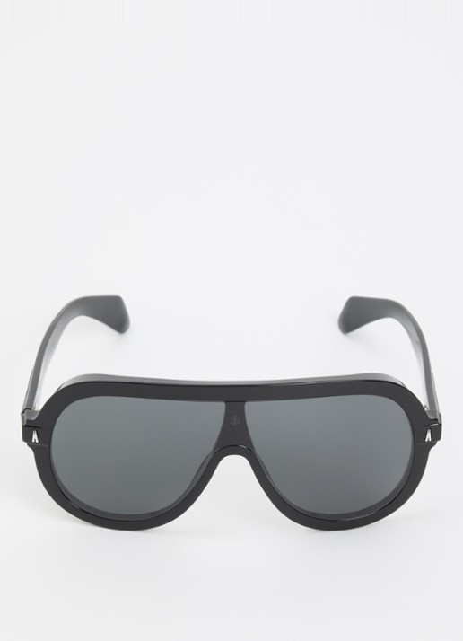 Moncler Sunsette zonnebril ME6021U - detail 2 zwart