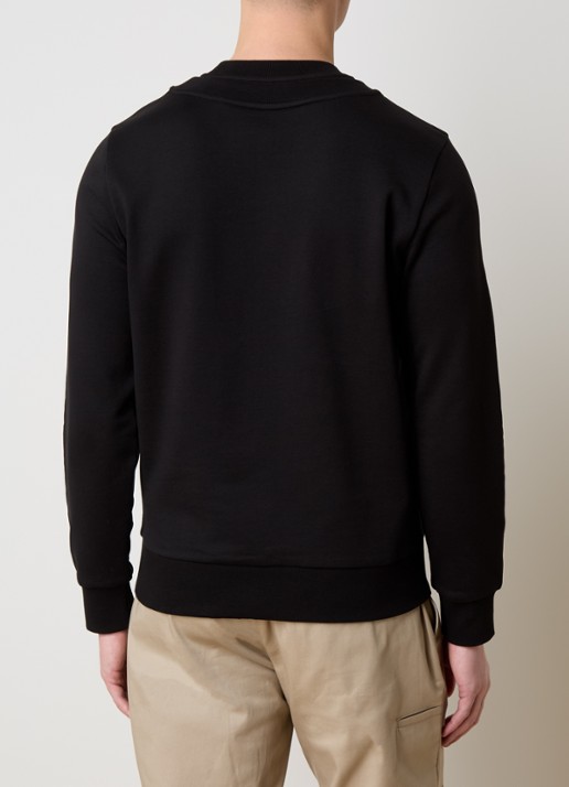 Moncler Sweater met logo - achterkant zwart