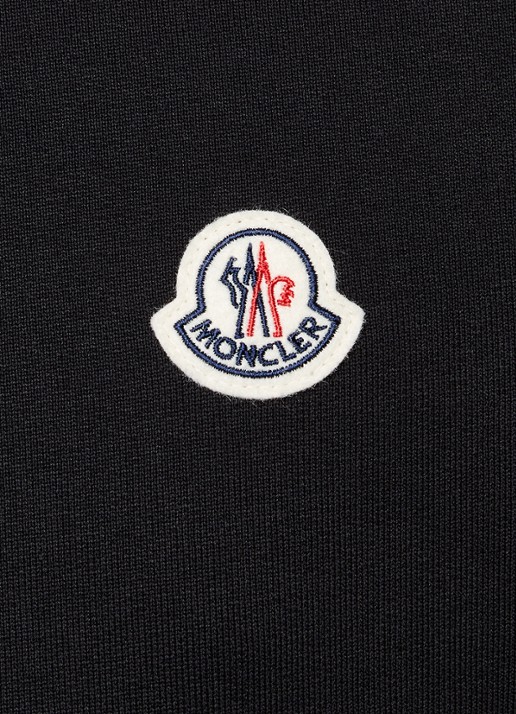 Moncler Sweater met logoborduring  - detail 4 zwart
