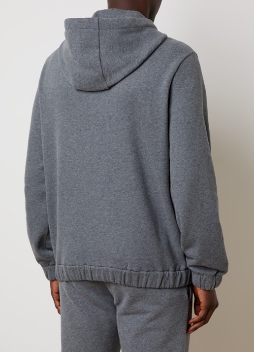 Moncler Sweatvest met capuchon en logo - achterkant 6 donkergrijs