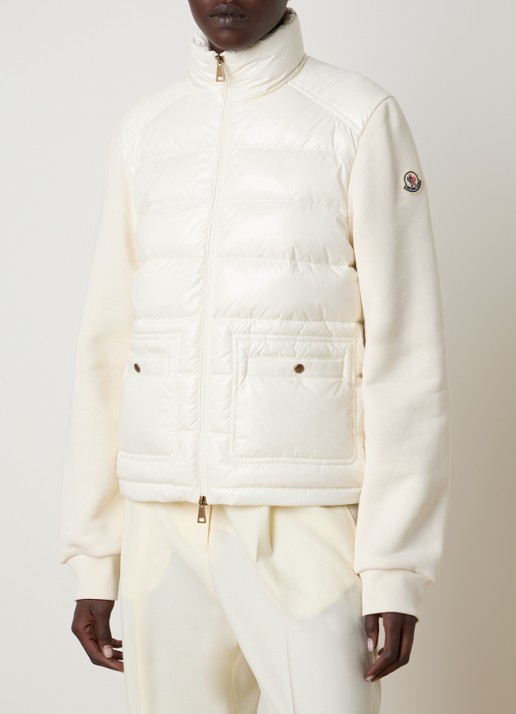 Moncler Sweatvest met gewatteerd voorpand