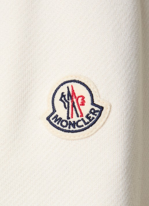 Moncler Sweatvest met gewatteerd voorpand  - detail 4 gebroken wit